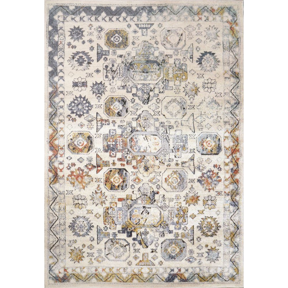 Dynamic Rugs 4090-199 Mabel 5.2 Ft. X 7 Ft. Rectangle Rug in Ivory/Multi